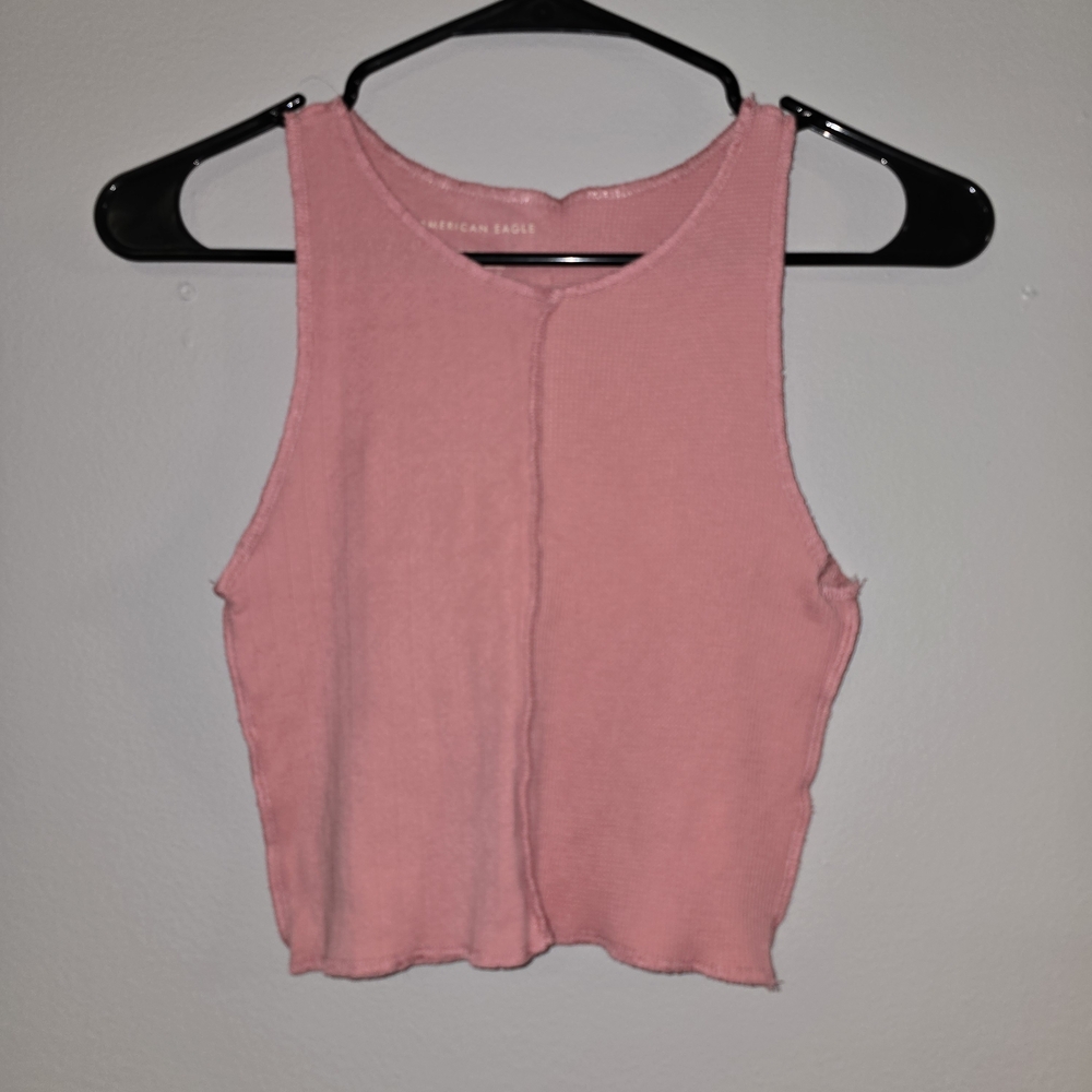 🌟 American Eagle Outfitters Pink Crop Tank